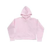 Girls UA Rival Fleece Crop Hoodie - Prime Pink - Youth L; Pink image