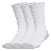Essentials Climacool Crew Socks 3 Pk - White/Grey - SZ 2-3.5; White image