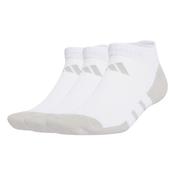 Essentials Climacool Low Socks 3 Pk - White/Grey - SZ 4.5-5.5; White image