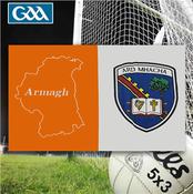 Armagh GAA 5ft x 3ft County Flag - Orange/White - Orange; O/S image