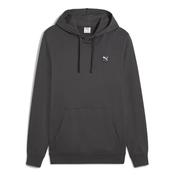 Mens Essential Elevated Fleece Hoodie - Grey - Grey; L