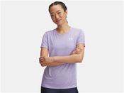 Womens UA Tech Twist T-Shirt - Lilac - Purple; L image