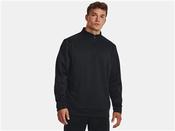 Mens Armour Fleece 1/4 Zip - Black - Black; S image