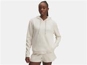 Womens Rival Terry Hoodie - Oatmeal - White; M image