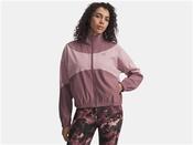 Womens UA Rival Woven Jacket - Maroon/Pink - Maroon; M image