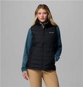 Womens Powder Lite II Insulated Vest - Black - Black; M image