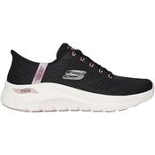 Womens Slip-In Arch Fit 2.0 Easy Chic - Black/Rose Gold - Black; UK 5 image