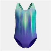 Girls Digi PLMT SPBH Swimsuit - Blue/Purple - Blue; Age 9/10 image