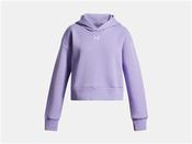 Girls UA Rival Fleece Crop Hoodie - Lilac - Purple; Youth S image