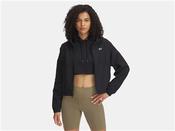 Womens UA Rival Woven Jacket - Black - Black; L image