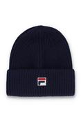 Ricco Ribbed Watchman Turn-Up Beanie - Navy - Navy; O/S image