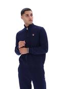 Ramy 2  1/4 Zip Top  Tipping At Cuffs - Navy - Navy; M image