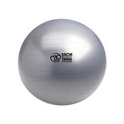 150kg Anti Burst Swiss Ball &amp; Pump- 55cm - Grey - Grey; O/S