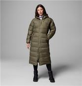 Womens Pike Lake III Long Puffer Jacket - Stone Green - Green; S image