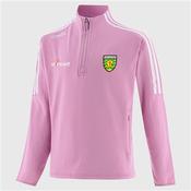Donegal Hydra Half Zip Top - Ladies - Pink/White - Pink; SZ 12 image