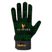 Clifford Gaelic Gloves - Youth - Green/Amber - Green; SZ 4