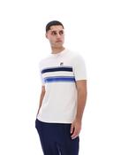 Mens Yarn Dye Stripe Tee - Gardenia - Cream; M image