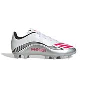 F50 Messi Club FG/MG Boots - Kids - White/Red/Silver - White; UK 12.5 image