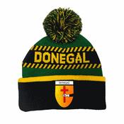 Donegal Bobble Hat 2026 - Black/Green/Amber - Black; O/S image