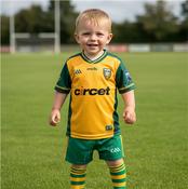 Donegal GAA Home Jersey 26 - Infant - Green/Gold - Yellow; 0-6 Mths image