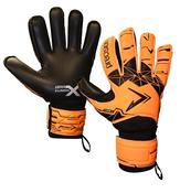 Fusion X Flat Cut Ess. GK Gloves - Flo. Orange/Black - Orange; SZ 10 image