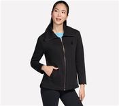 Womens Go Snuggle Tunic Full Zip Jacket - Black - Black; S image
