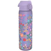 500Ml Slim Water Bottle - Delicate Floral - Purple; O/S image