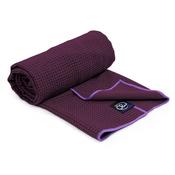 Grip Dot Hot Yoga Towel - Aubergine - Purple; O/S
