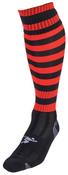 Hooped Pro Football Socks - Black/Red - Black; Sz 7-11 image