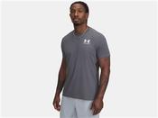 Mens Heatgear Fitted Short Sleeve Tee - Grey - Navy; L image