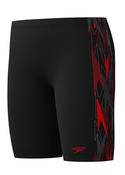 Boys Placement Jammer Shorts - Black/Red - Black; Age 7/8 image