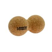 Cork Peanut Massage Ball - 8cm X 16cm - Brown - Brown; O/S image