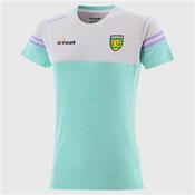 Donegal GAA Sedona T-Shirt - Girls - Green/White/Purple - Green; Age 13/14 image