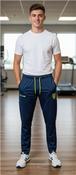 Donegal GAA Sedona Brushed Skinny Pant - Marine/Green/Yellow - Navy; S image