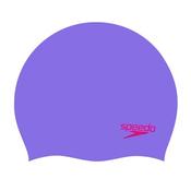Plain Moulded Silicone Swim Cap - Kids - Purple/Red - Purple; O/S image