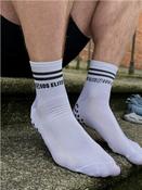 Run Club Grip Socks - White - White; SZ 5-9 image