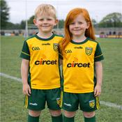Donegal GAA Home Kit 26 - Kids - Gold/Green - Yellow; Age 5/6