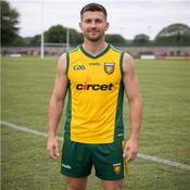 Donegal GAA County Vest - Amber/Green - Yellow; S image