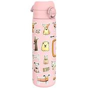 Slim 600 Ml Stainless Steel Water Bottle - Dogs Pink - Pink; O/S image