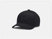 Youth Branded Lockup Adjustable Cap - Black/Black - Black; O/S image