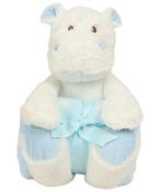 Personalised Hippo - White/Blue - Blue; O/S image