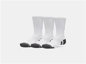 UA Performance Tech 3Pk Crew Socks - White - White; XL image