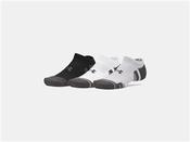 UA Performance Tech 3Pk No Show Socks - Grey/White - Grey; L