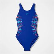 Girls Placement MSBK Swimsuit - Blue/Navy - Blue; Age 9/10 image