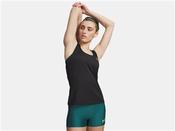 Womens Tech Mesh Racer Tank - Black - Black; XS image