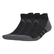 Essentials Climacool Low Socks 3 Pk - Black/Grey - Black; SZ 4.5-5.5