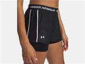 Womens Tech Play Up 2In1 Shorts - Black - Black; L image