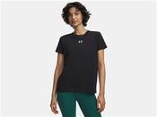 Womens UA Rival Core T-Shirt - Black - Black; S