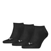 Sneaker Sock 3 Pack - Black - Black; Sz 6-8 image