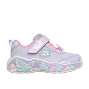 Girls Lil Butterfly Lights Trainers - Lavender/Multi - Purple; UK 4 INF image
